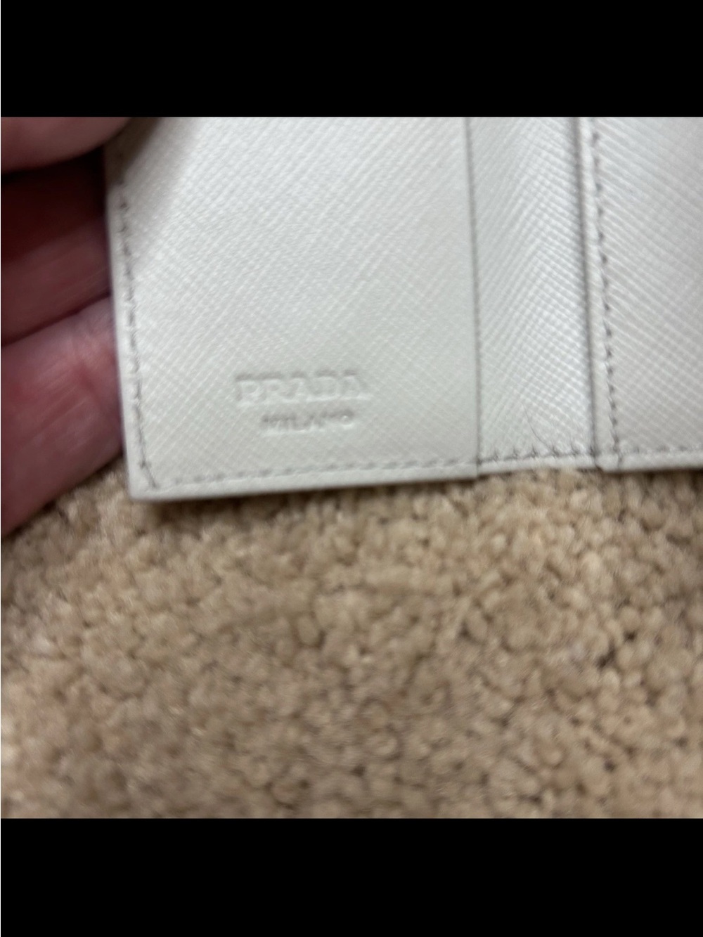 Prada Crystal Tessuto Key & Card Holder - Light Metallic - Picture 6 of 7